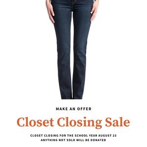 4/$10 Sadie straight jeans